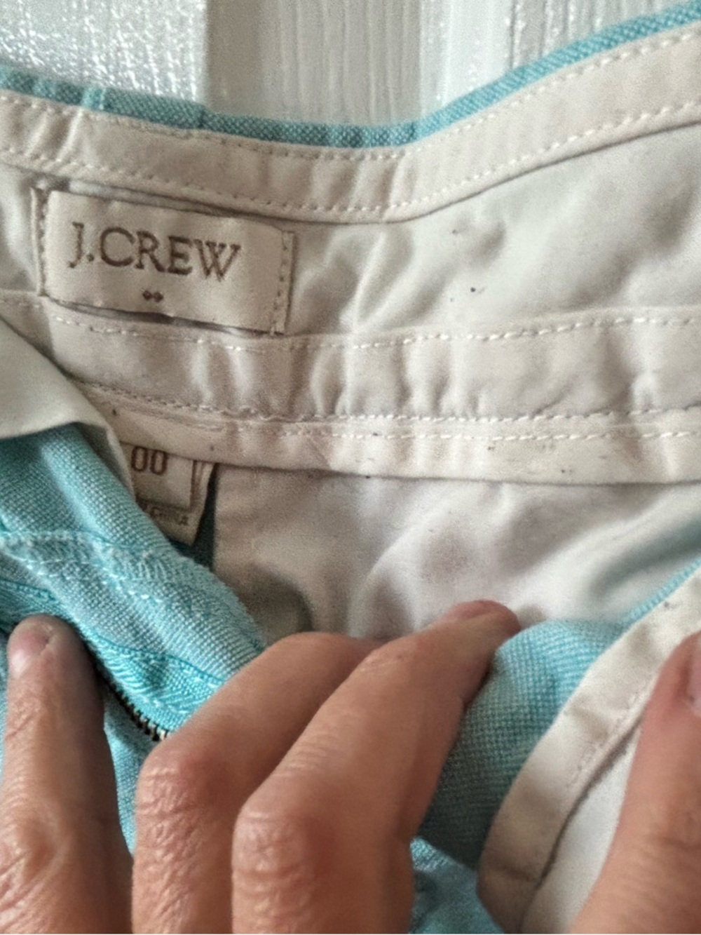 J. Crew Aqua and Cream Casual Shorts